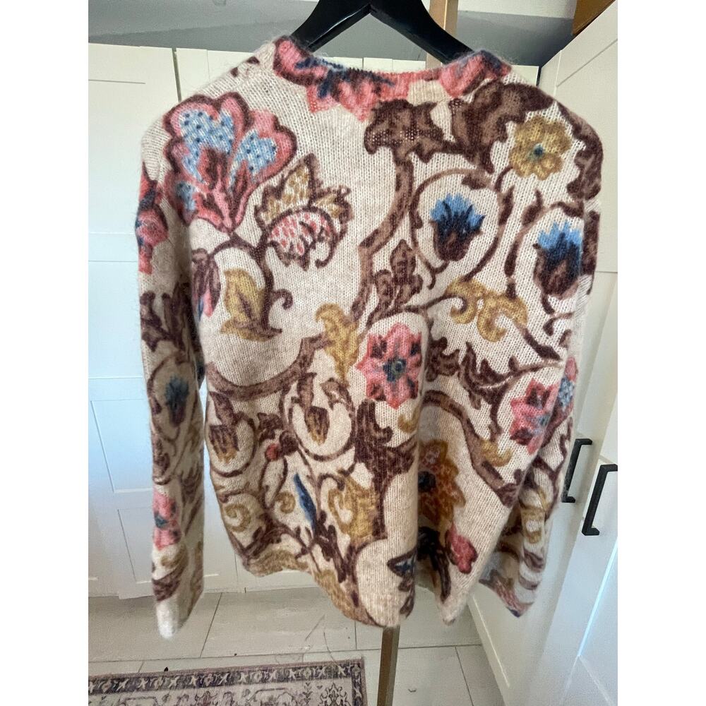Sezane Hedi Sweater in Ornamental Bronze Print Size M - Picture 5 of 12